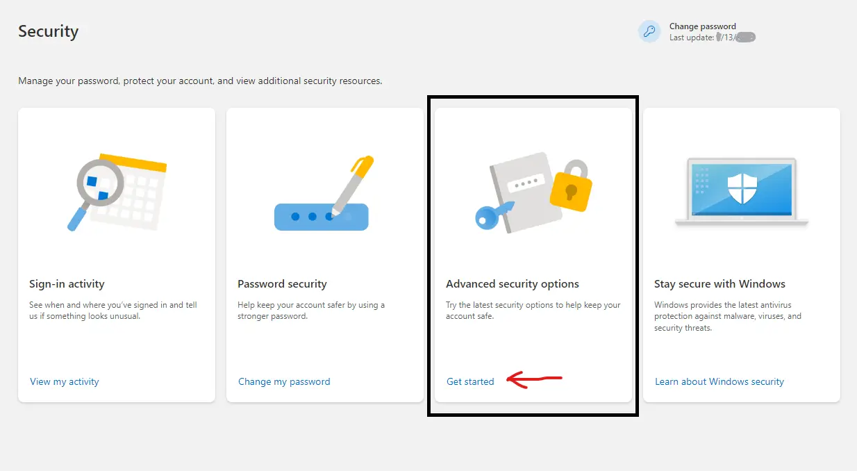 microsoft secutrity page